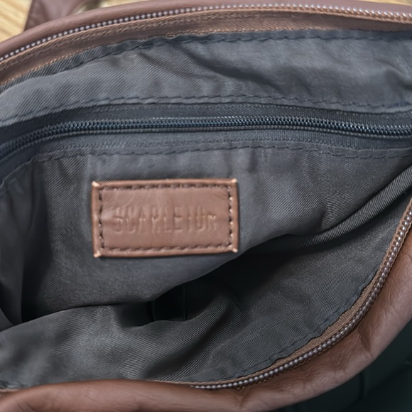 NWT Scarleton Women’s Brown Soft Multi-Pocket Adjustable Crossbody Purse Bag - Picture 10 of 10